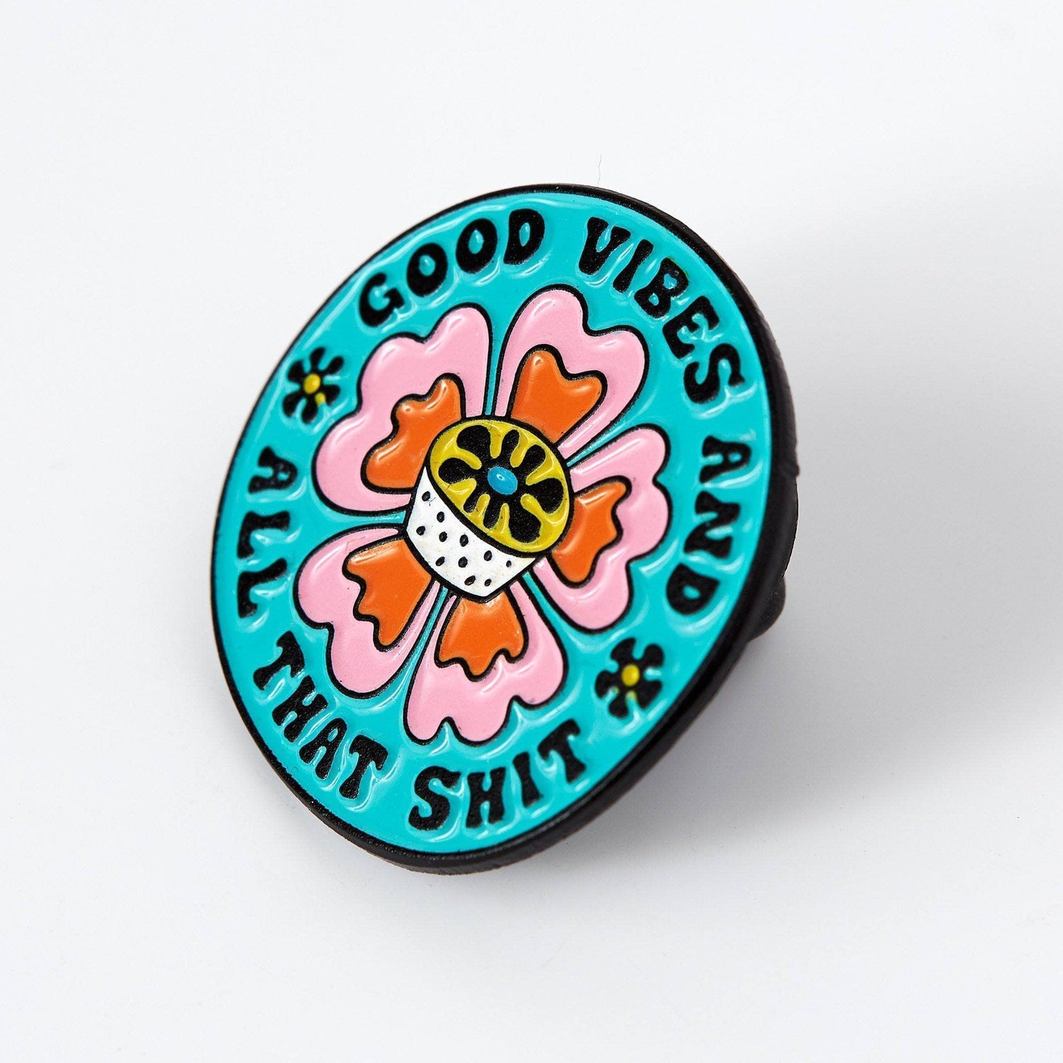 Punky Pins Good Vibes & All That Shit Enamel Pin