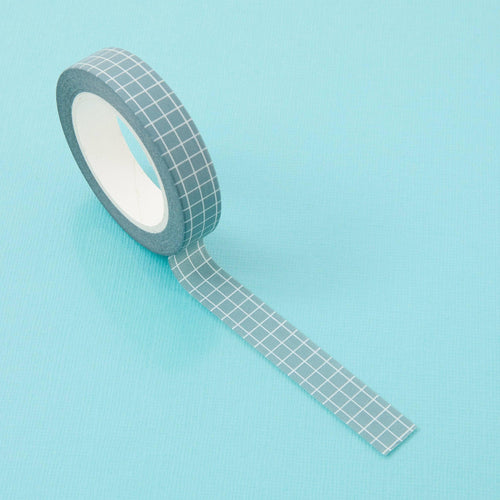 Green Grid 10mm  Washi Tape