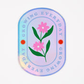 Punky Pins Growing Everyday Holographic Sticker