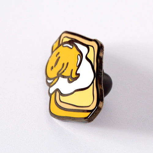 Punky Pins Gudetama On Toast Enamel Pin