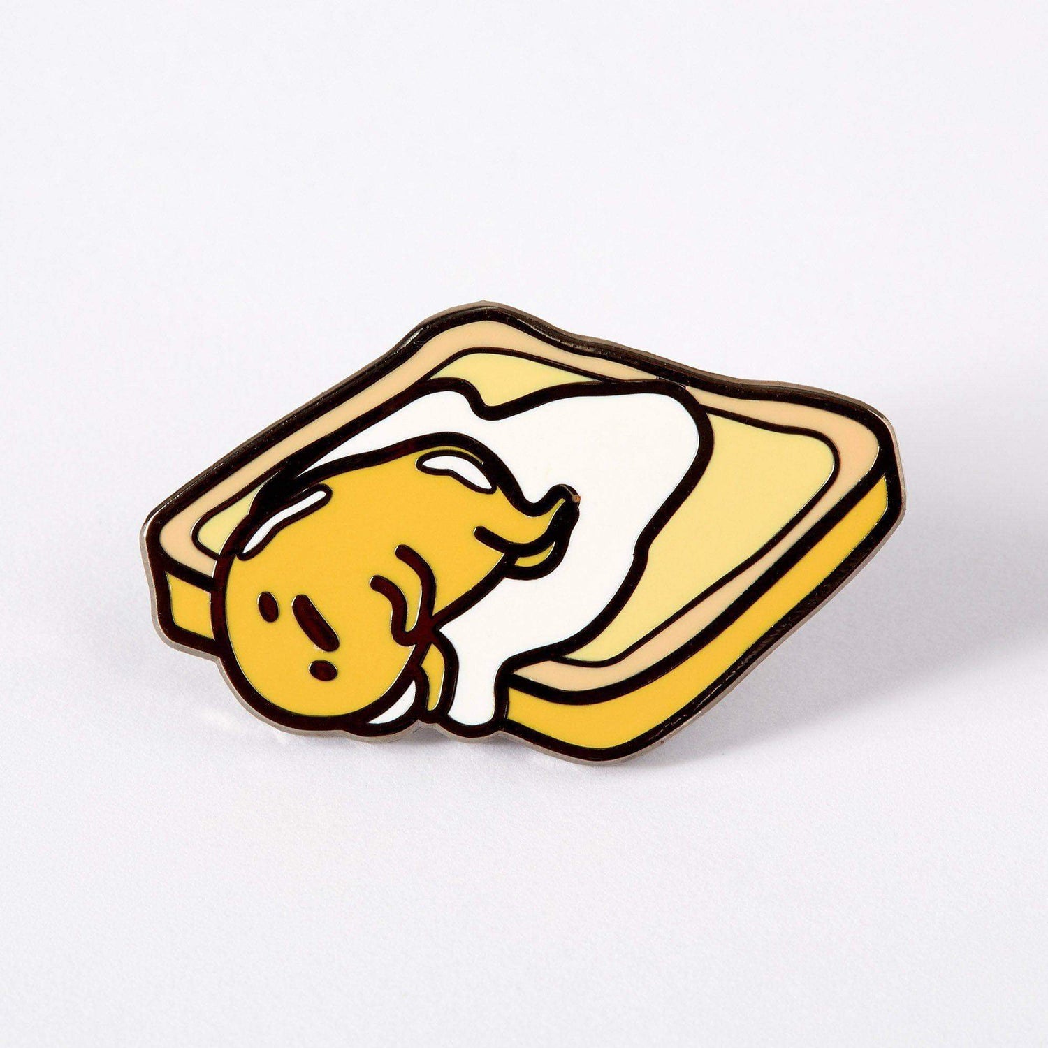 Punky Pins Gudetama On Toast Enamel Pin