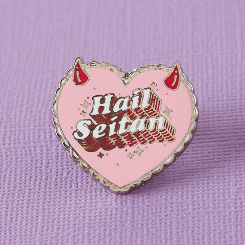 Hail Seitan Enamel Pin