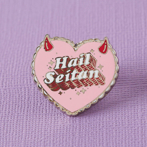 Hail Seitan Enamel Pin