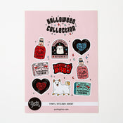 Punky Pins Halloween A5 Vinyl Sticker Sheet