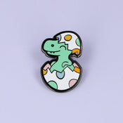 Punky Pins Happy Little Dinosaur in Egg Enamel Pin