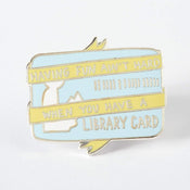 Punky Pins Having Fun Ain't Hard When You Have A Library Card Enamel Pin