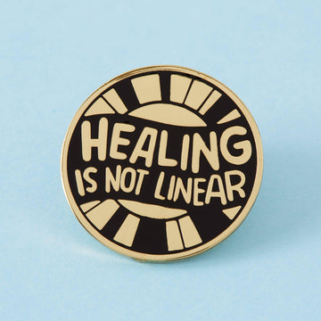 Punky Pins Healing Is Not Linear Gold Limited Edition Pin
