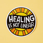 Punky Pins Healing Is Not Linear Vinyl Sticker