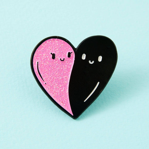 Heart Ghosts Enamel Pin