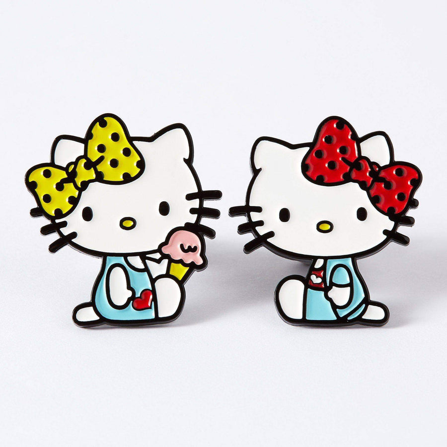 Hello Kitty Mimmy & Kitty Enamel Pin Set