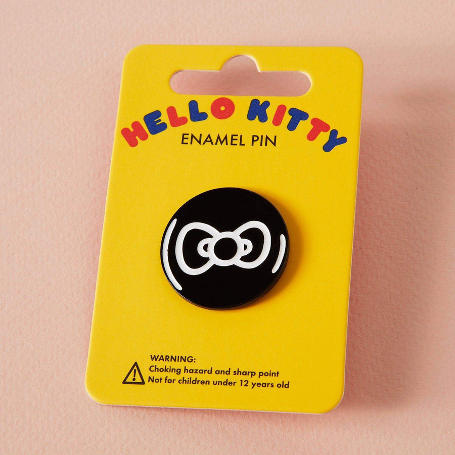 Hello Kitty x Punky Pins Monochrome Bow Enamel Pin