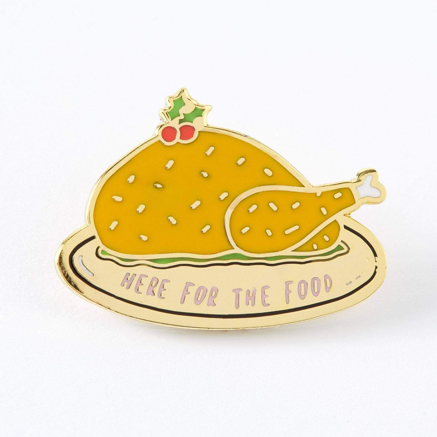 Punky Pins Here For The Food Enamel Pin