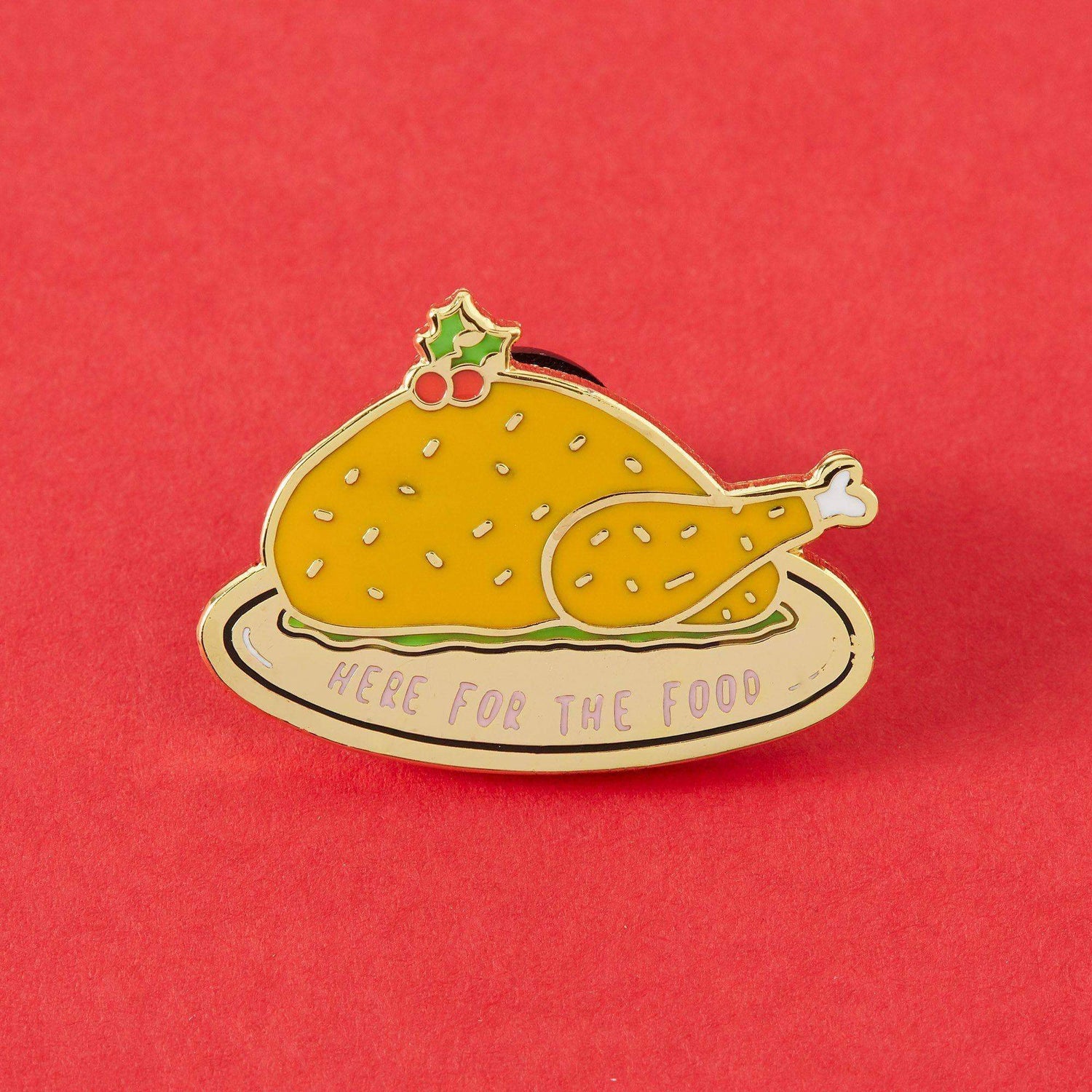 Punky Pins Here For The Food Enamel Pin