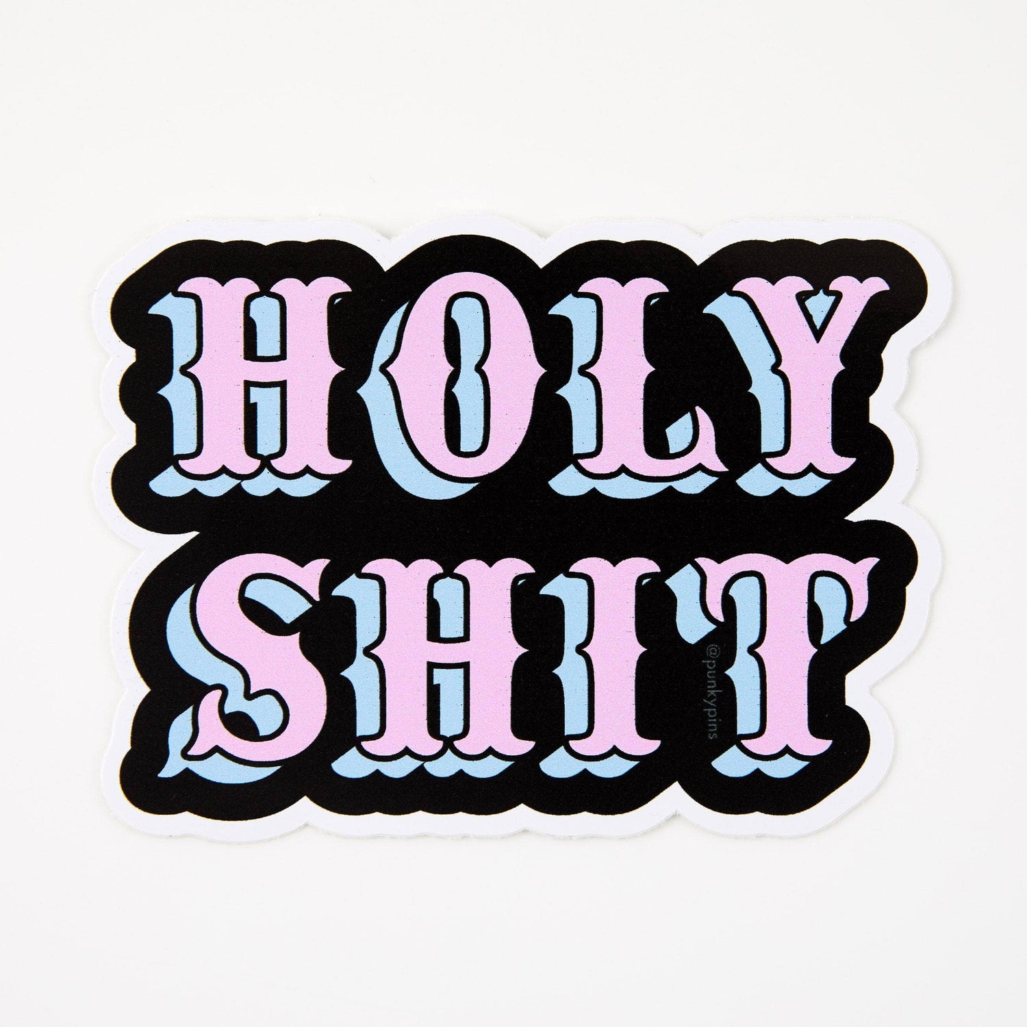 Punky Pins Holy Shit Vinyl Sticker