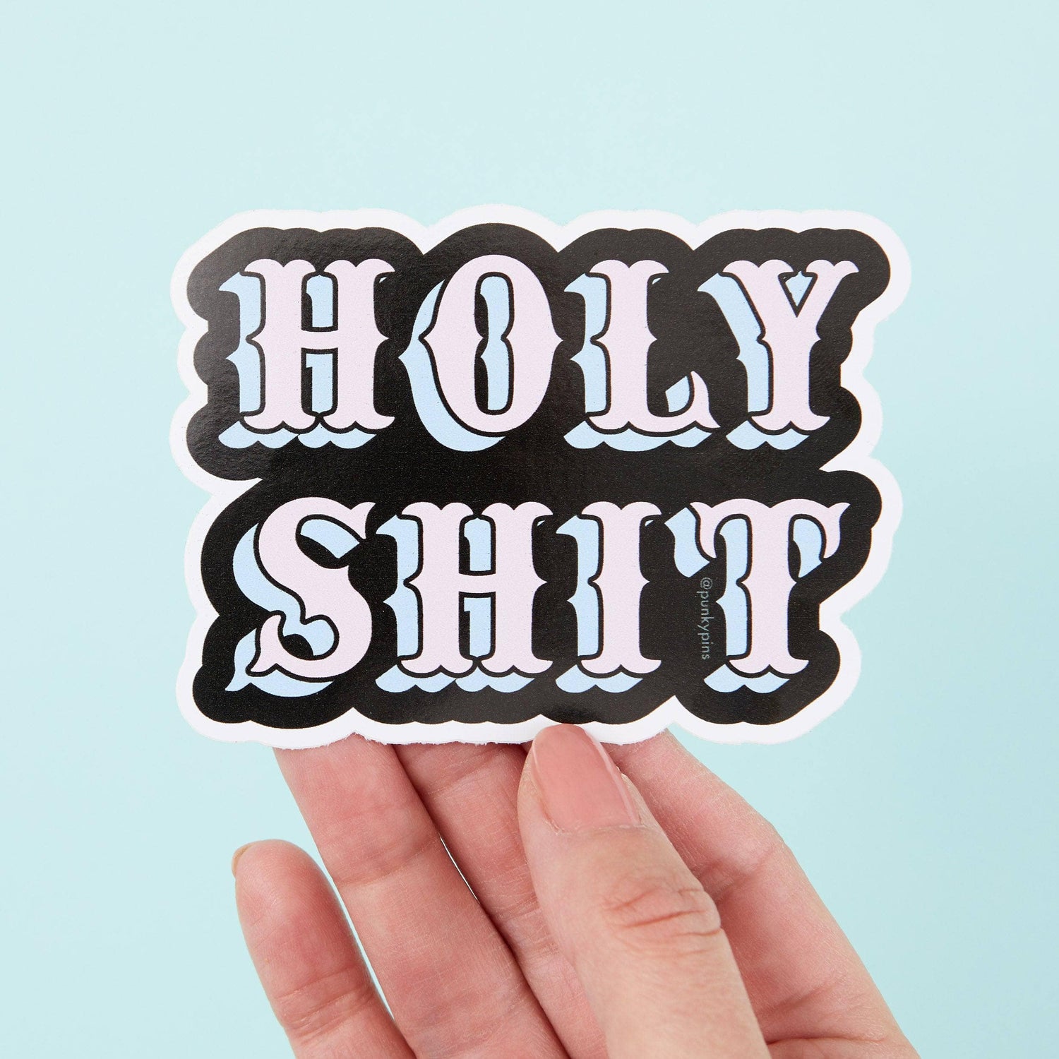 Punky Pins Holy Shit Vinyl Sticker