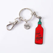 Punky Pins Hot and Saucy Enamel Keyring