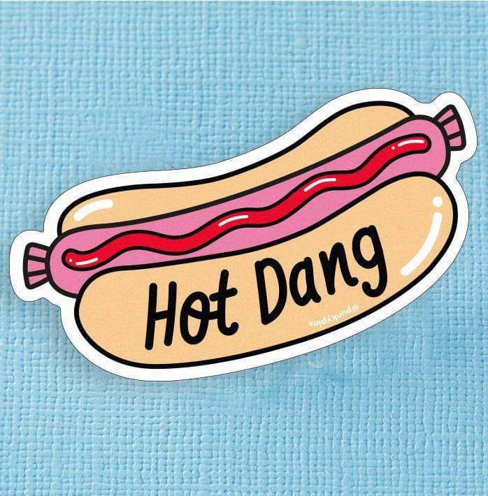 Hot Dang Hotdog Large Vinyl Sticker