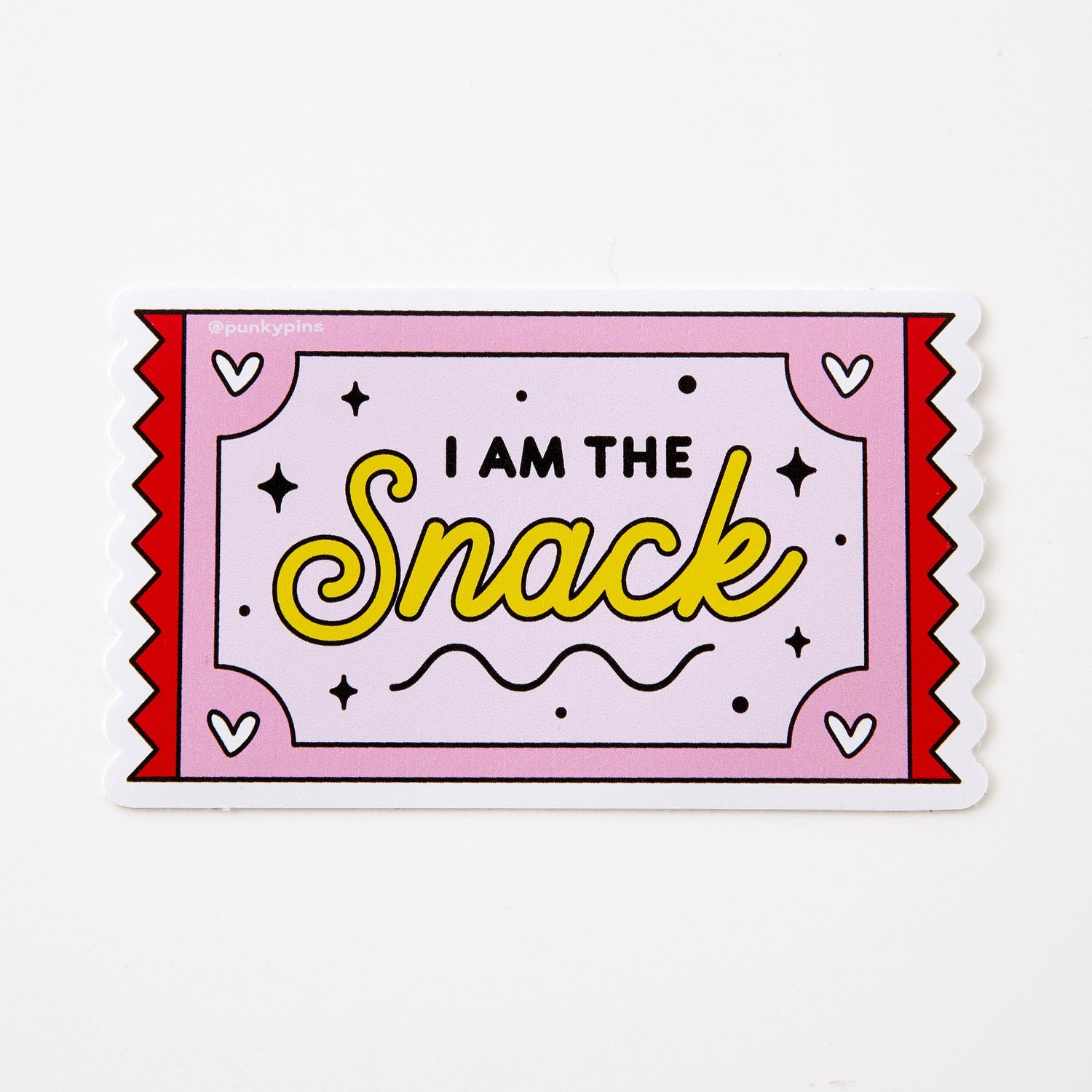 Punky Pins I am the Snack Vinyl Sticker