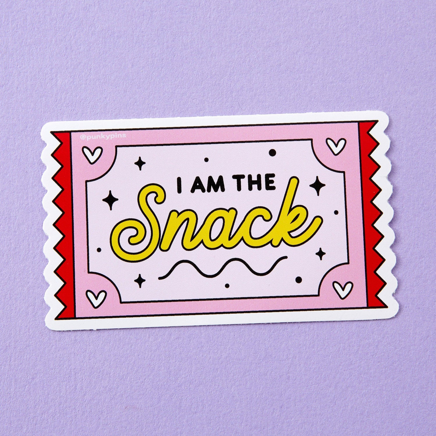 Punky Pins I am the Snack Vinyl Sticker