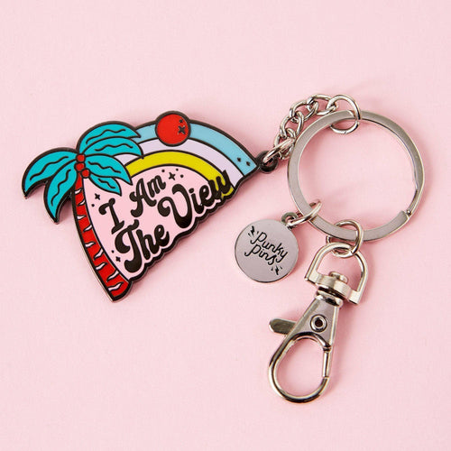 I am the View Enamel Keyring