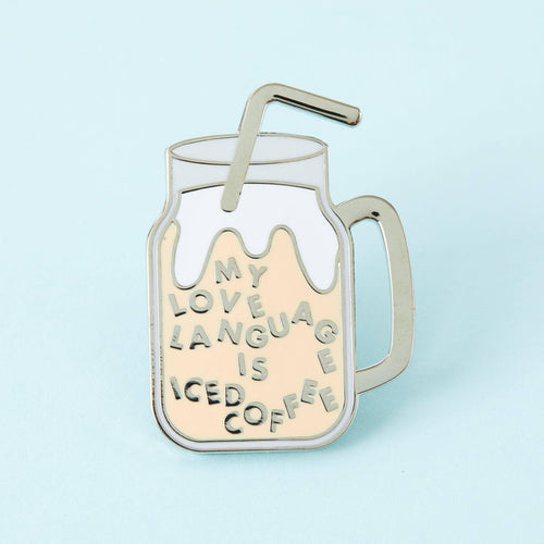 Punky Pins Iced Coffee Enamel Pin