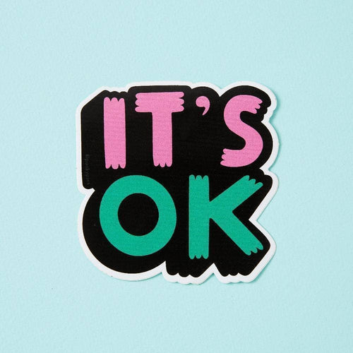 Punky Pins It's OK Die Cut Vinyl sticker