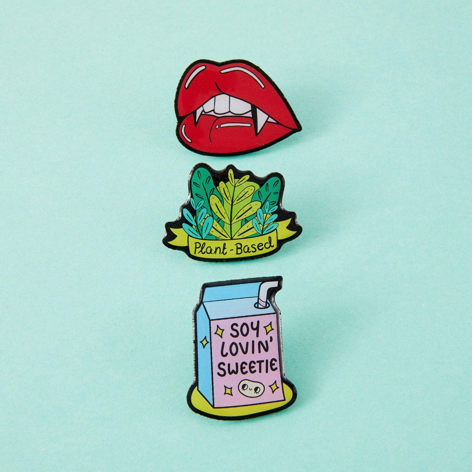 Punky Pins Juicy Fangs Eco Metal Pin