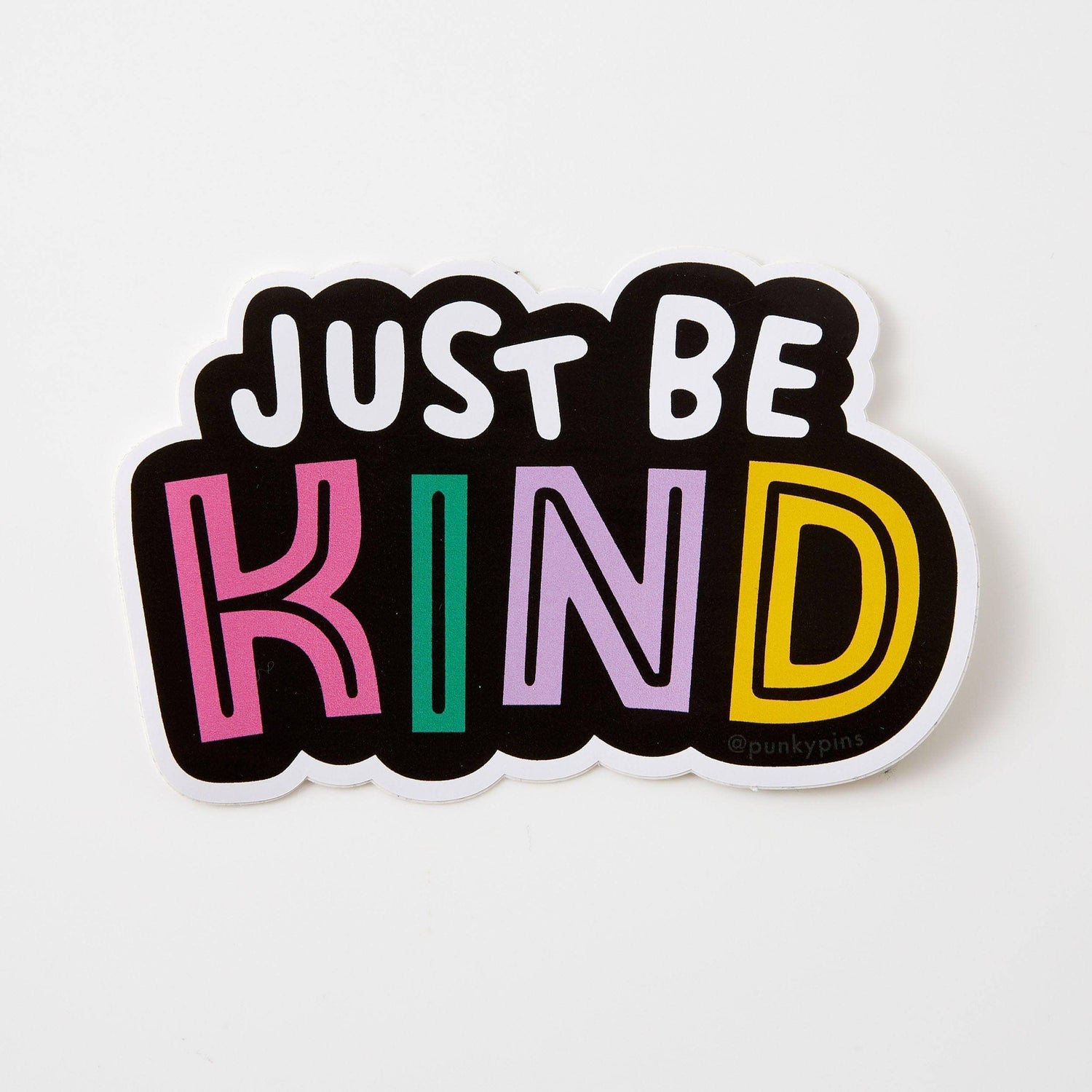 Punky Pins Just be Kind Vinyl Sticker