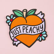 Punky Pins Just Peachy Vinyl Sticker