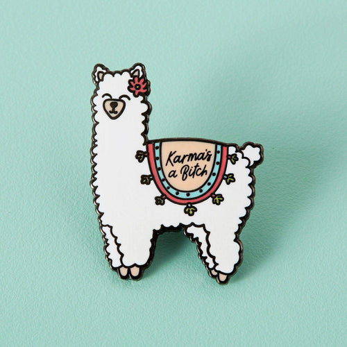 Karma Llama Enamel Pin