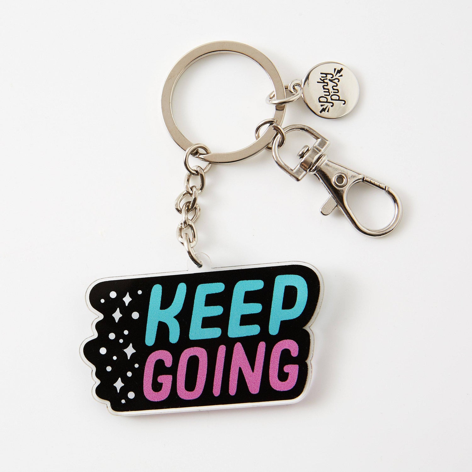 Punky Pins Keep Going Acrylic Keyring