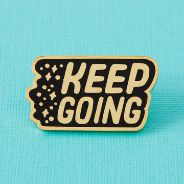 Punky Pins Keep Going Gold Limited Edition Pin