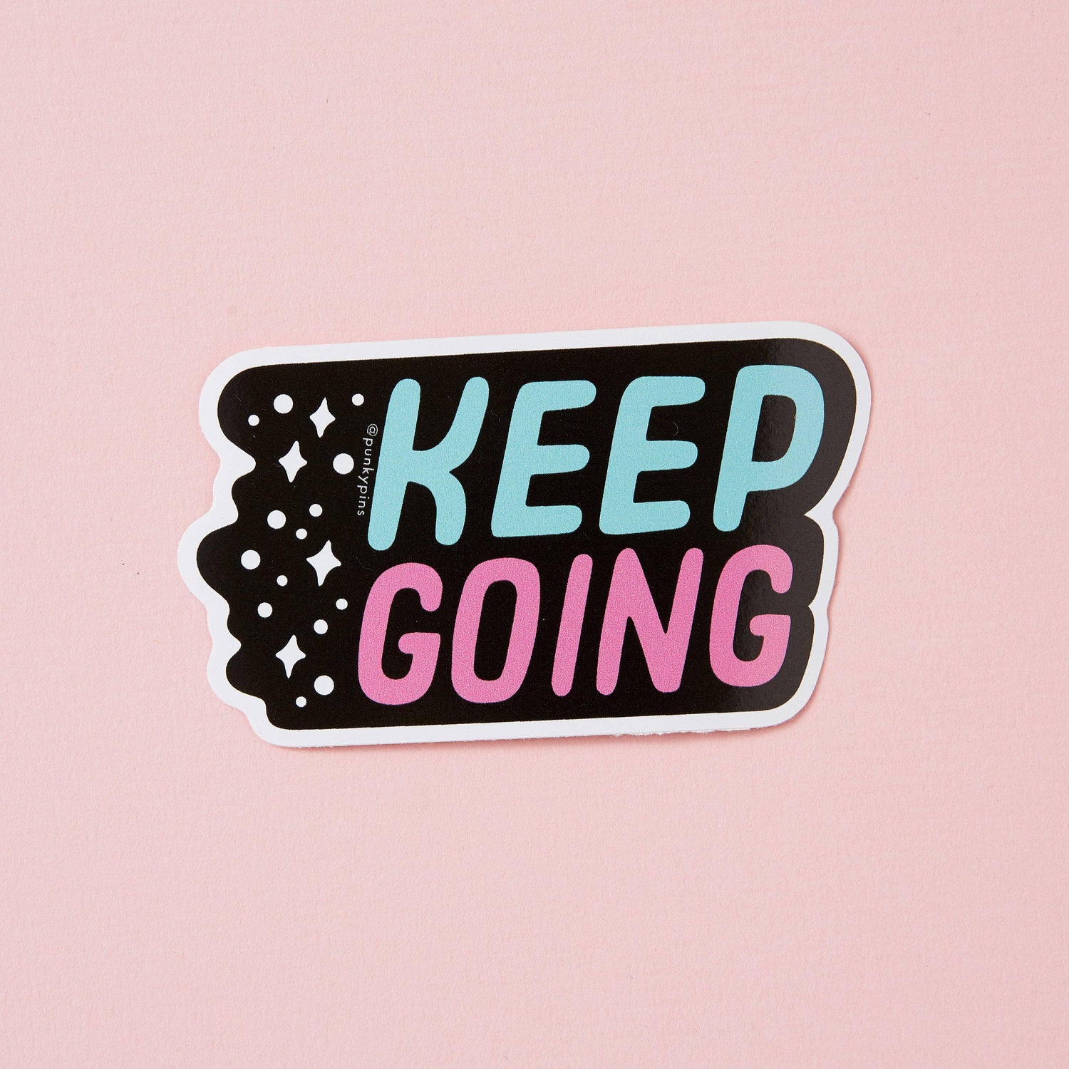 Punky Pins Keep Going Vinyl Sticker