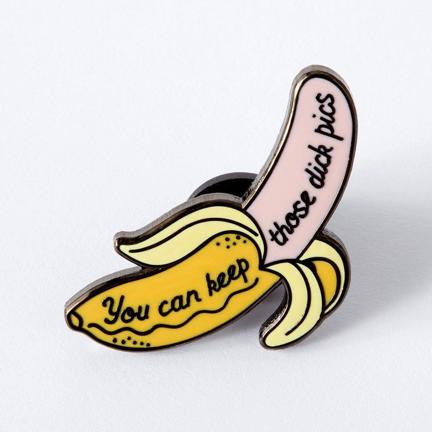 Punky Pins Keep Your Dick Pics Enamel Pin