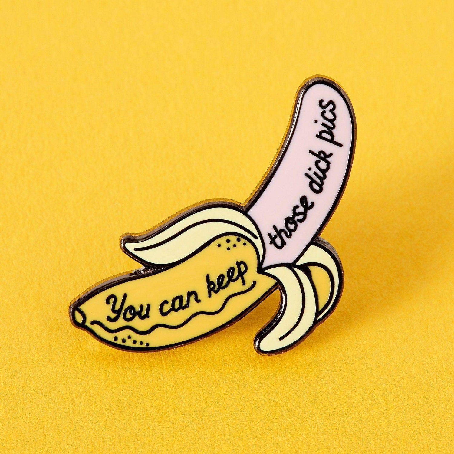 Punky Pins Keep Your Dick Pics Enamel Pin