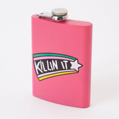 Punky Pins Killin It Hip Flask - Pink