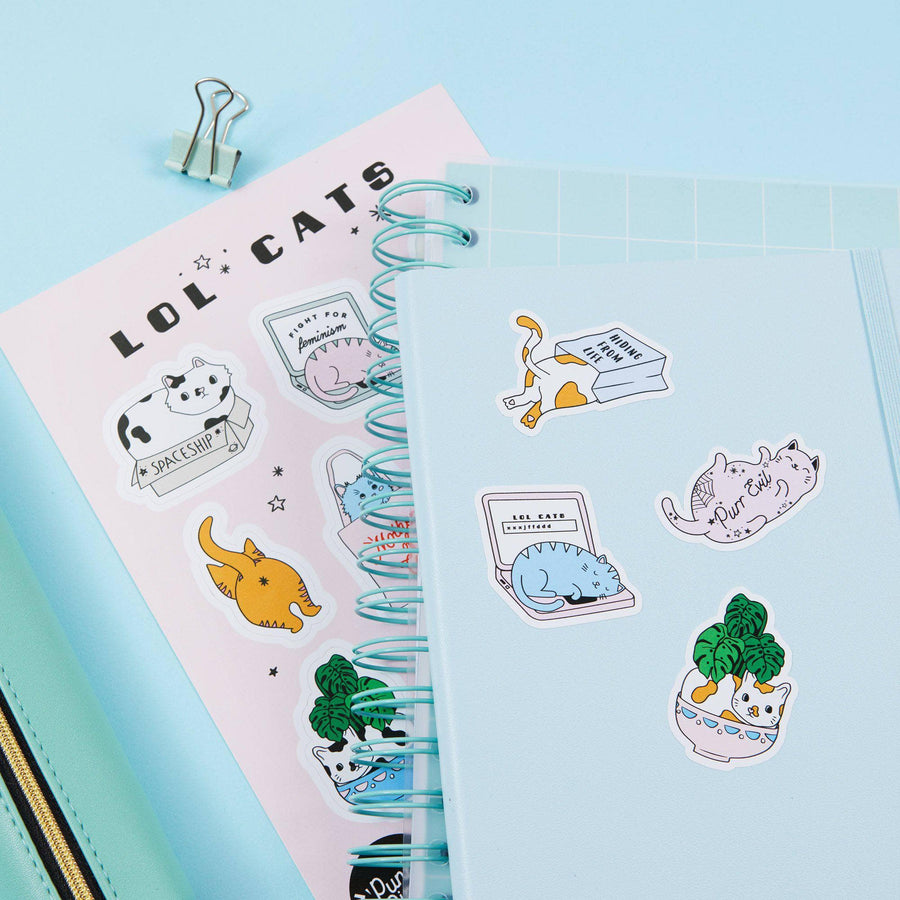 Punky Pins LOL Cats A5 Vinyl Sticker Sheet