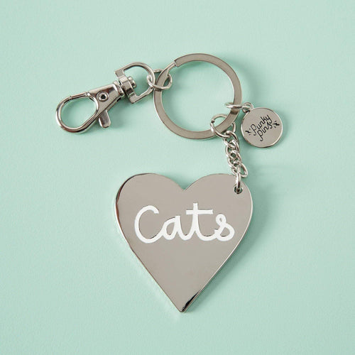 Love Cats Enamel Keyring