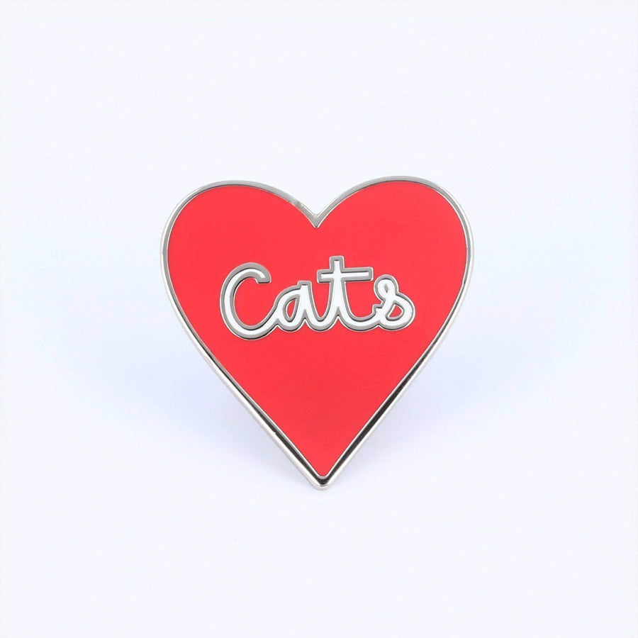 Punky Pins Love of Cats Enamel Pin