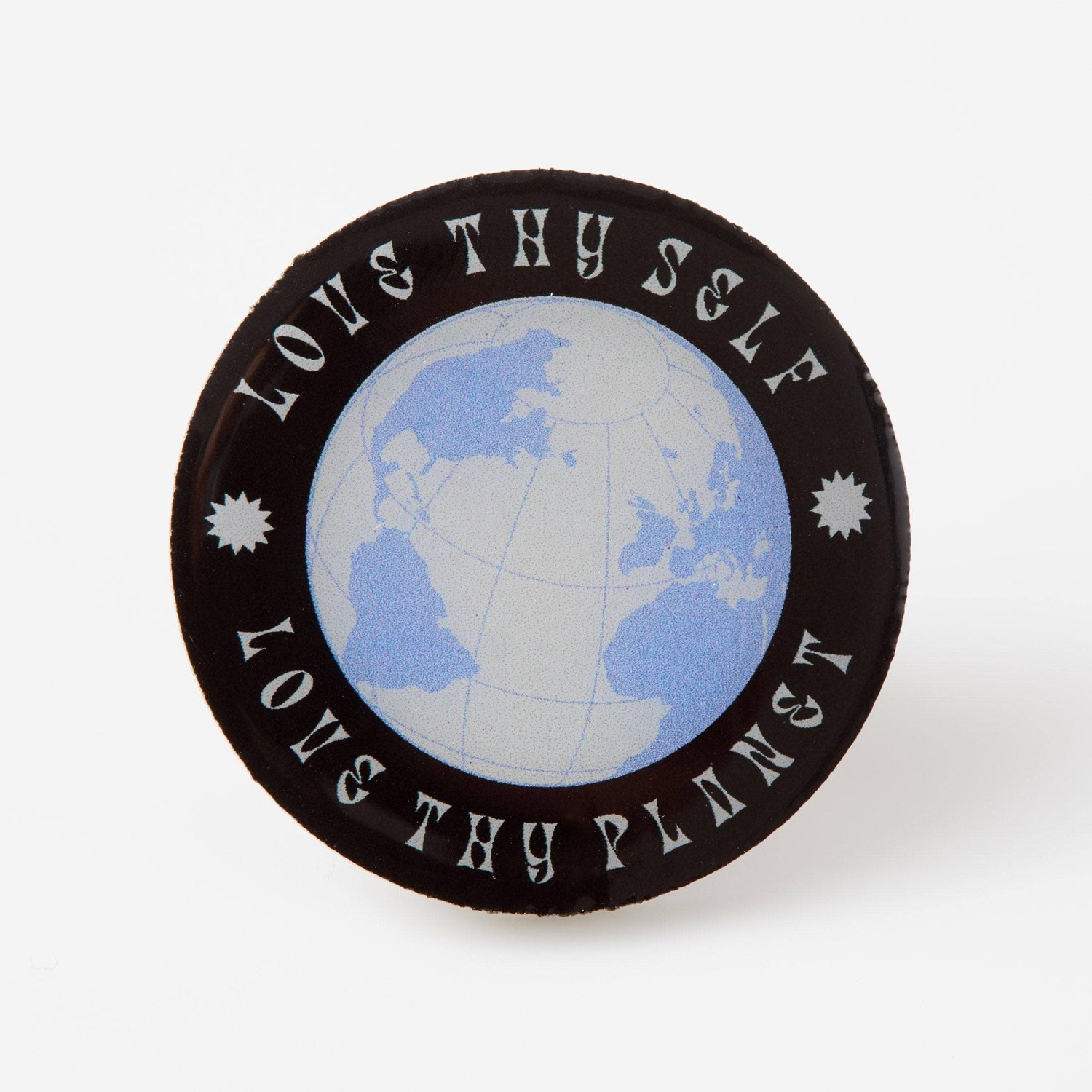 Punky Pins Love Thy Self Love Thy Planet Eco Metal Pin