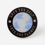 Punky Pins Love Thy Self Love Thy Planet Eco Metal Pin