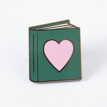 Punky Pins Loveheart Book Enamel Pin