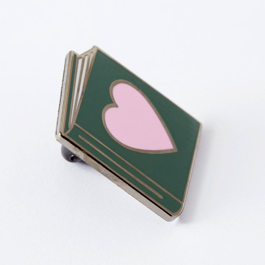 Punky Pins Loveheart Book Enamel Pin