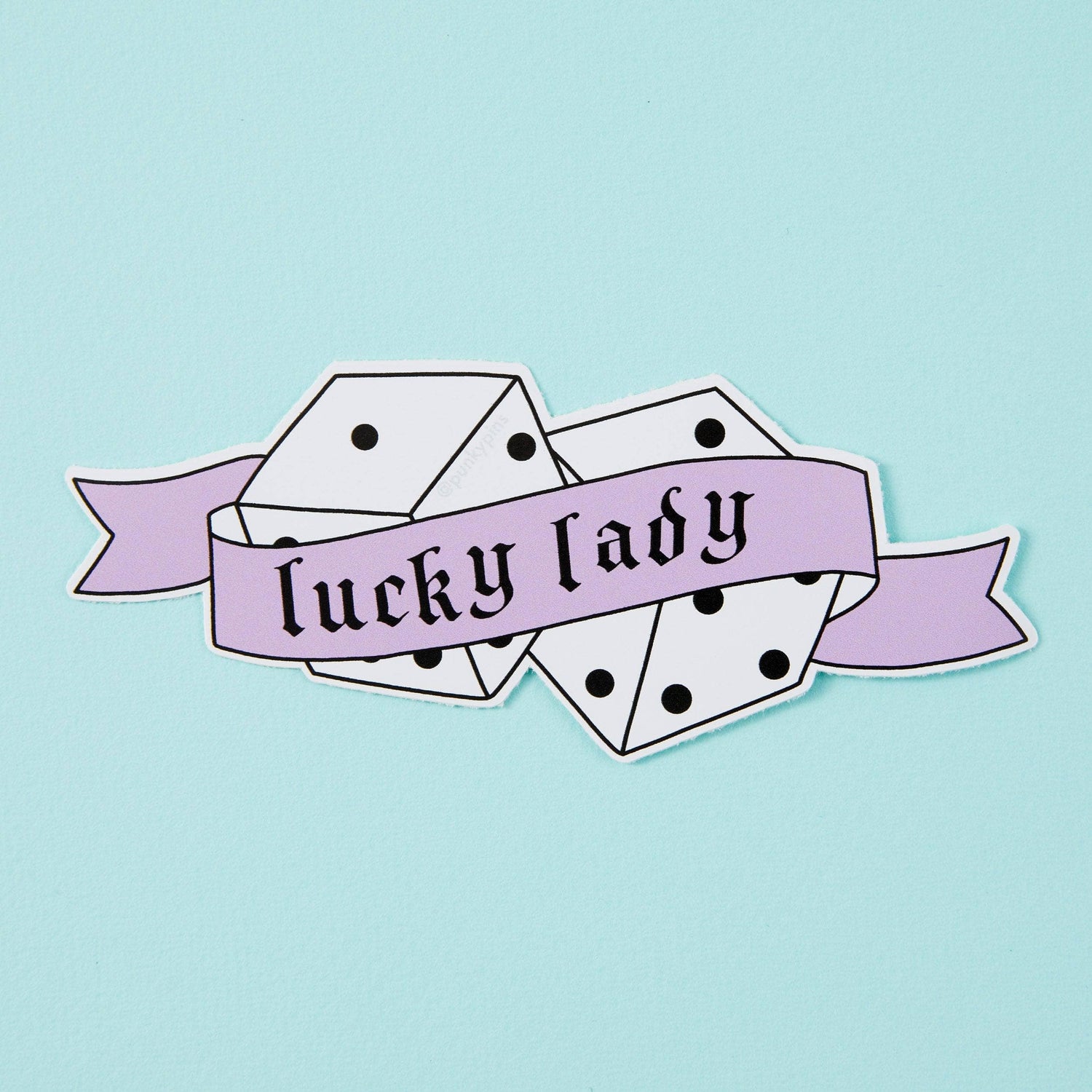 Punky Pins Lucky Lady Vinyl Sticker