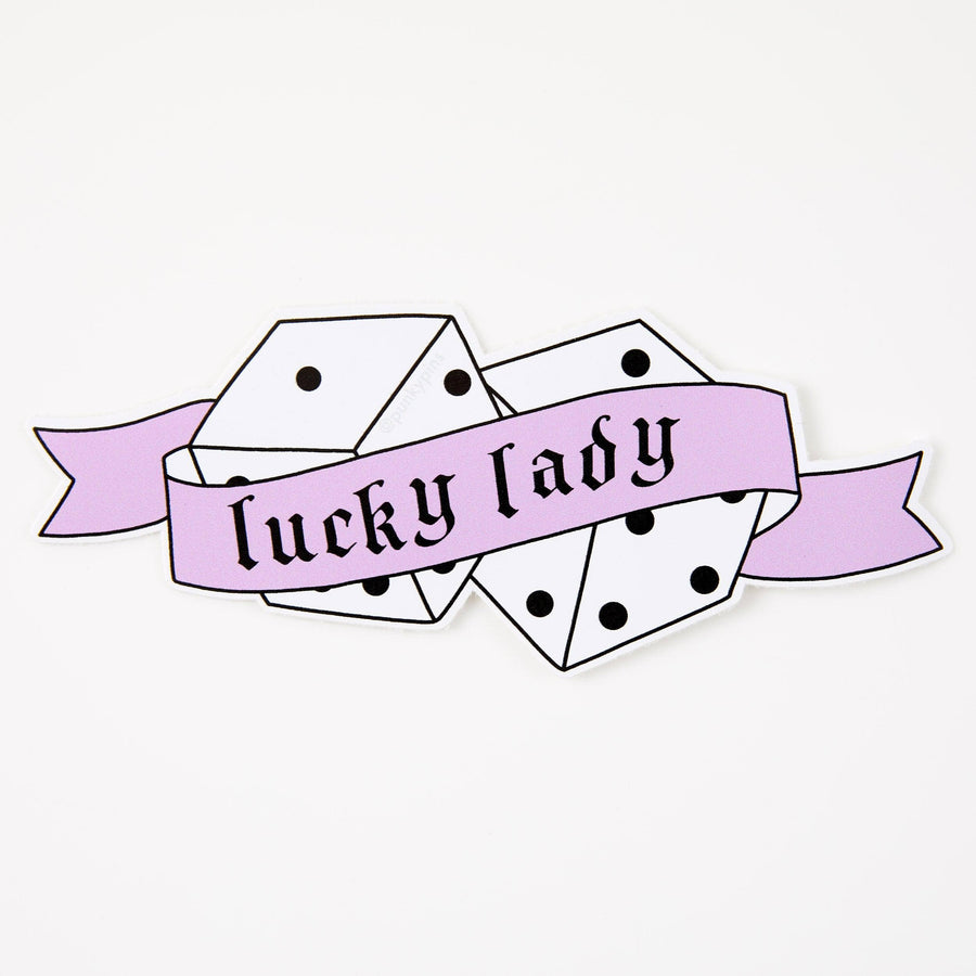 Punky Pins Lucky Lady Vinyl Sticker