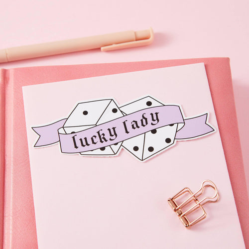 Lucky Lady Vinyl Sticker