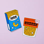 Punky Pins Mac & Cheese 2x Vinyl Sticker Pack