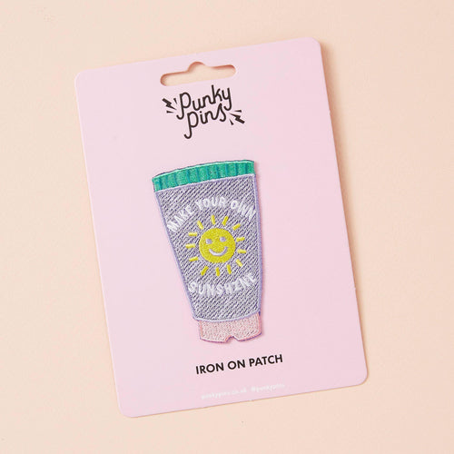 Punky Pins Make Your Own Sunshine Embroidered Iron On Patch