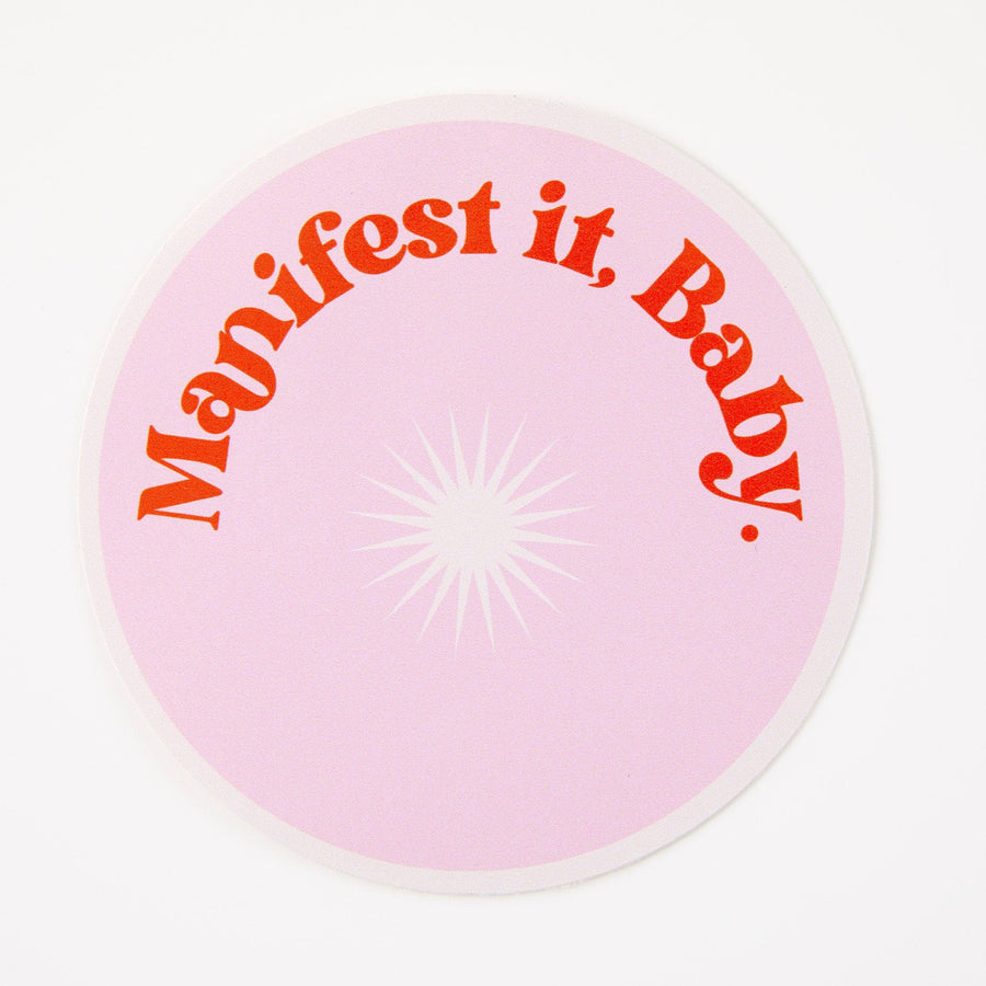 Punky Pins Manifest It Baby Vinyl Sticker