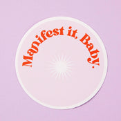 Punky Pins Manifest It Baby Vinyl Sticker